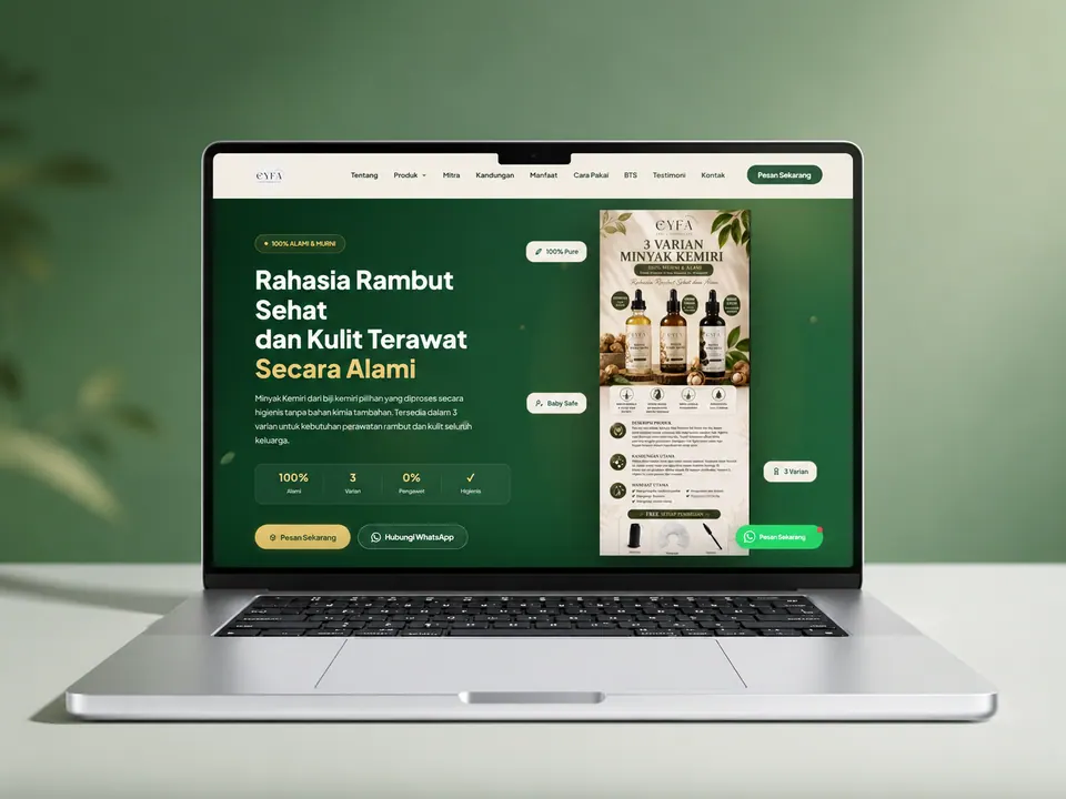 Tiga varian Eyfa Natural Oil