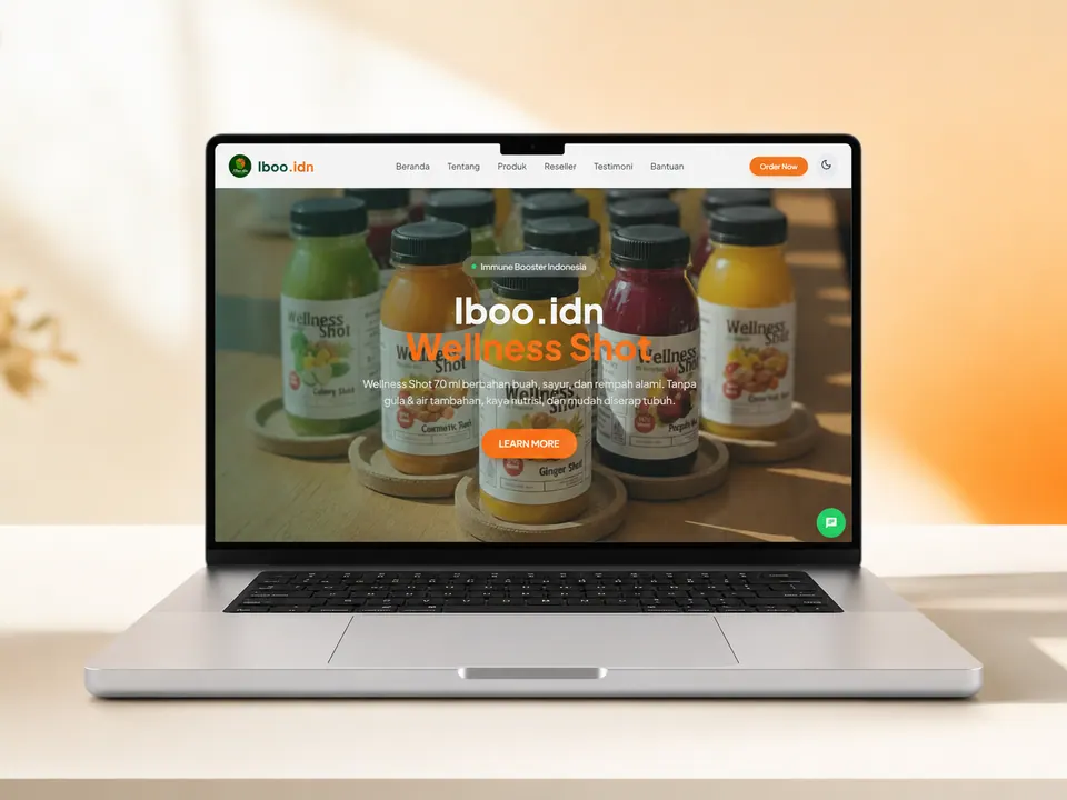 Produk wellness shot Iboo IDN