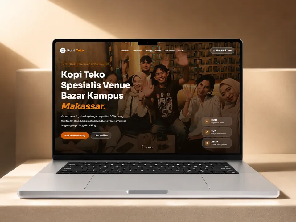 Venue acara Kopi Teko Makassar